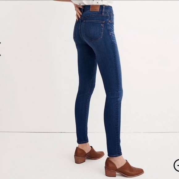 Madewell 9" Mid-Rise Skinny Blue Jeans size 29 - Picture 3 of 8